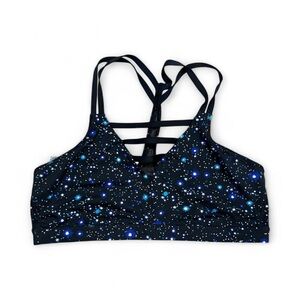 Victoria's Secret Black and Blue Starry Sports Bra